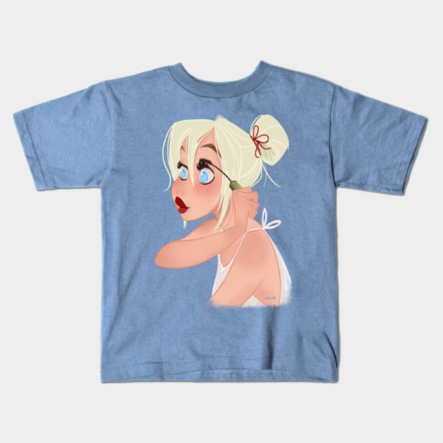 MASCARA Kids T-Shirt by MeikeARTS